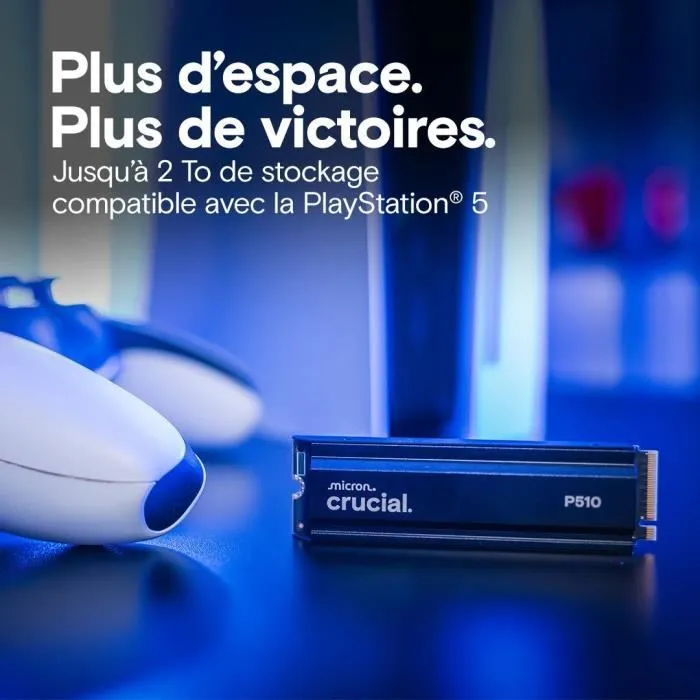 Crucial P510 SSD Interne 1 To PCIe Gen4 NVMe M.2 Crucial P510 SSD Interne 1 To PCIe Gen4 NVMe M.2