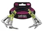 Ernieball Cable EB Interlink Jack-Jack Noir 15,24 cm (Pack de 3)