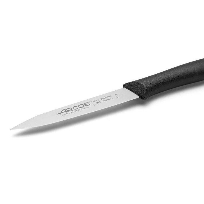 Couteau à trancher Arcos serie nova Noir Acier inoxydable polypropylène 10 cm Couteau à trancher Arcos serie nova Noir Acier inoxydable polypropylène 10 cm