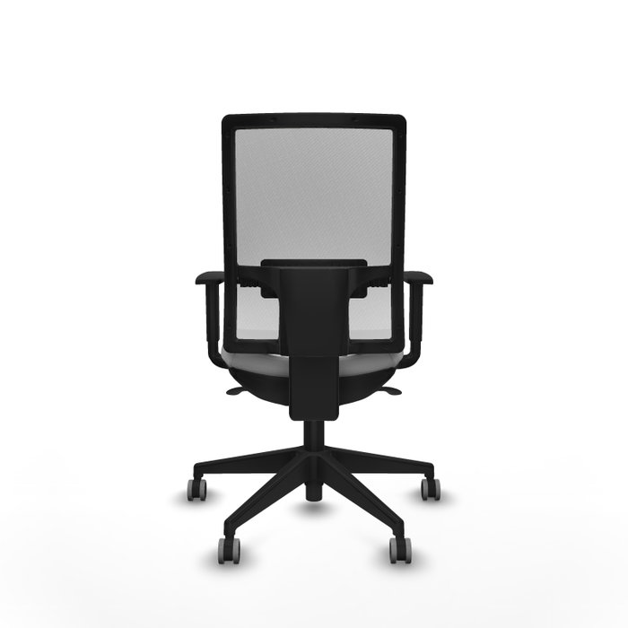 PIQUERAS Y CRESPO Chaise de bureau Horna gris clair et blanc avec mécanisme synchrone