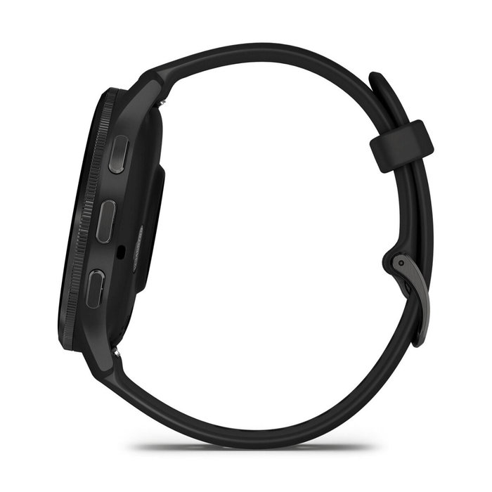 Garmin Venu 3, Bracelet Silicone Noir, Écran AMOLED 1,4 po