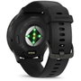 Garmin Venu 3, Bracelet Silicone Noir, Écran AMOLED 1,4 po
