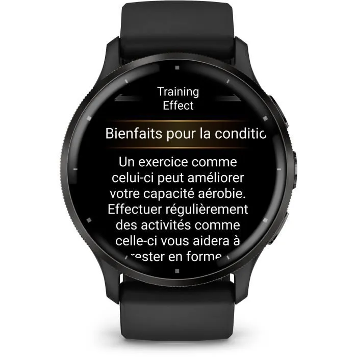 Garmin Montre Connectée GPS Venu 3 - 35.4 mm (1.4") - Boîtier acier gris, bracelet silicone noir - WiFi, autonomie 14 jours, suivi santé et fitness Garmin Montre Connectée GPS Venu 3 - 35.4 mm (1.4") - Boîtier acier gris, bracelet silicone noir - WiFi, autonomie 14 jours, suivi santé et fitness