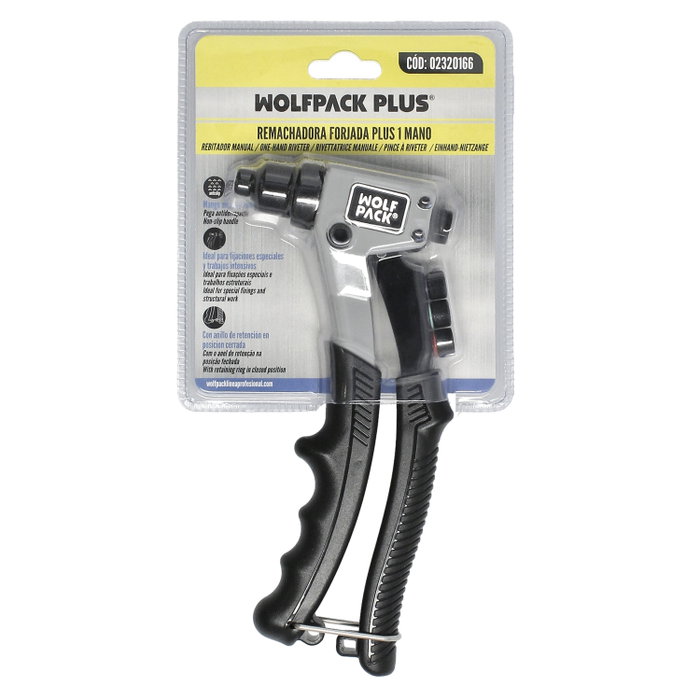 WOLFPACK LINEA PROFESIONAL Remachadora Forjada Plus 1 Mano