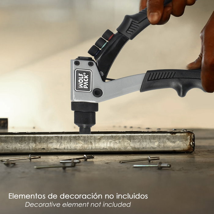 WOLFPACK LINEA PROFESIONAL Remachadora Forjada Plus 1 Mano