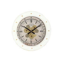 Horloge Murale Home ESPRIT Blanc Métal Loft 60 x 9 x 60 cm