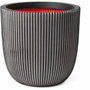 Capi Europe Pot de fleurs boule GROOVE NL - Anthracite - 43x41 cm