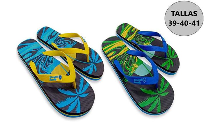 Poessa - Chanclas adultes unisexes en PVC - Taille 39-40-41 - Modèles assortis - Référence : Chancla pvc luxe unisex adulto talla 39-40-41 - Modelos surtidos