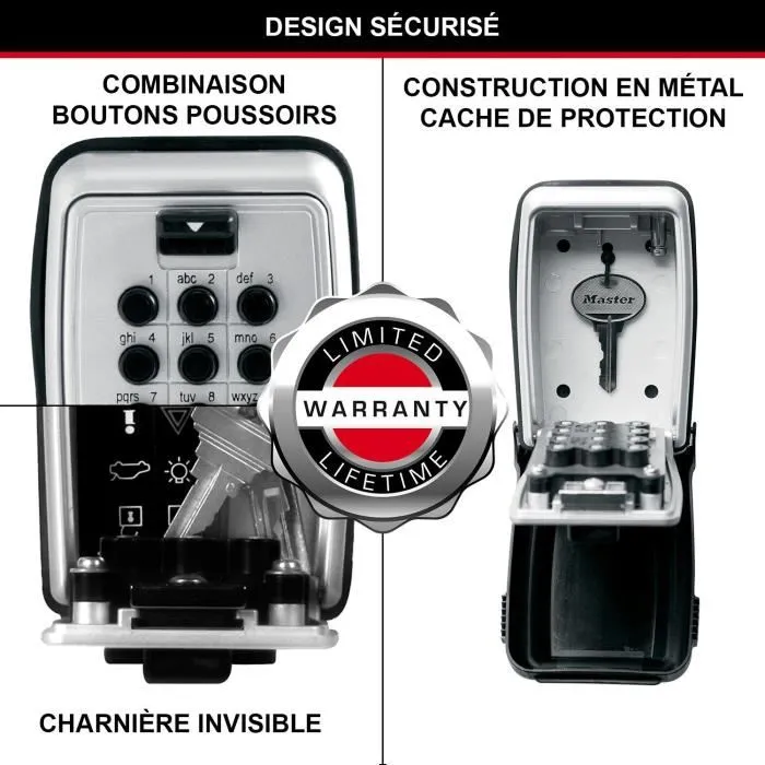 Masterlock Coffre à clés sécurisé 5423EURD Select Access, boîte à clés extérieure pour partage de clés et location (Airbnb) Masterlock Coffre à clés sécurisé 5423EURD Select Access, boîte à clés extérieure pour partage de clés et location (Airbnb)