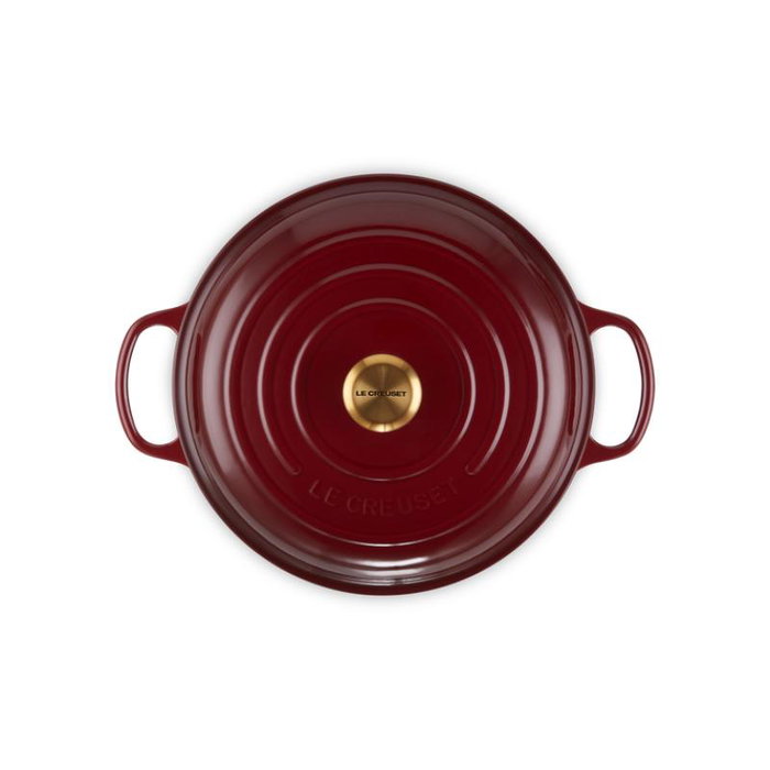 Le Creuset Signature Cocotte basse en fonte 30cm rouge