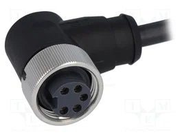 HARTING Connecteur industriel 7/8'' avec cordon 1,5 m, 5 broches, angulaire 90°