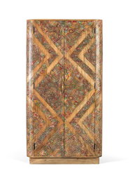 GINER Y COLOMER Armoire en bois de manguier massif avec 2 portes