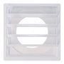 Grille de ventilation EDM 87735 Blanc Ø 10 cm 17 x 17 cm