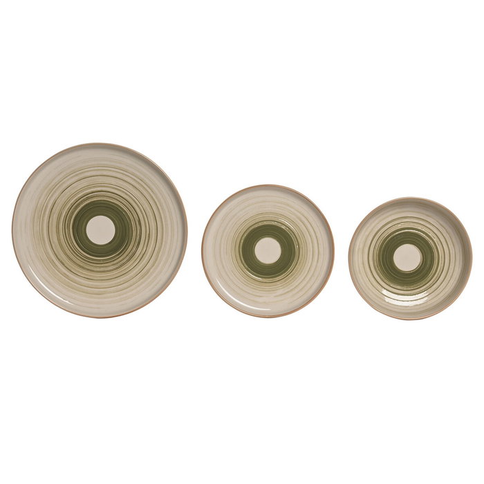 Home ESPRIT Assiettes ESPRIT Vert Grès 18 Pièces Home ESPRIT Assiettes ESPRIT Vert Grès 18 Pièces