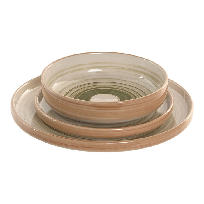 Home ESPRIT Assiettes ESPRIT Vert Grès 18 Pièces Home ESPRIT Assiettes ESPRIT Vert Grès 18 Pièces