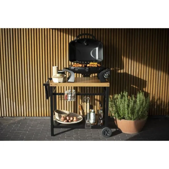 Livoo Desserte pour plancha GS131 Noir