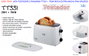 JATA TT331 Grille-pain 2 fentes extra larges pour pain épais, 750W