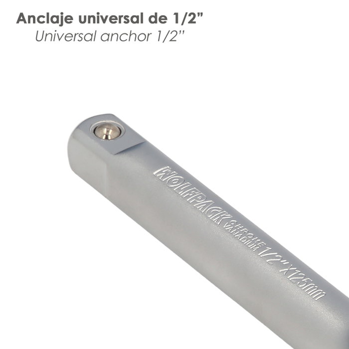 WOLFPACK LINEA PROFESIONAL Rallonge de douille 1/2'' 125 mm