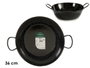 La Dehesa Poêle Profonde Émaillée avec Ansas 36 cm Noir Acier Émaillé (Set de 4)
