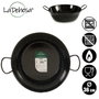 La Dehesa Poêle Profonde Émaillée avec Ansas 36 cm Noir Acier Émaillé (Set de 4)