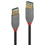 Lindy Rallonge USB 3.2 Gen 1 Type A/A Anthra Line 0.5 m - Câble de qualité professionnelle 5 Gbit/s pour installations audio, vidéo et IT