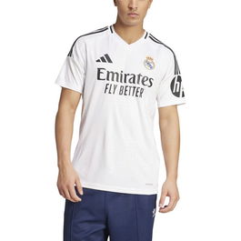 Maillot de Football à Manches Courtes pour Homme Adidas Real Madrid 24/25 Home Blanc M