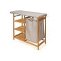 KIPIT Planchero Bambu Cajones Crema