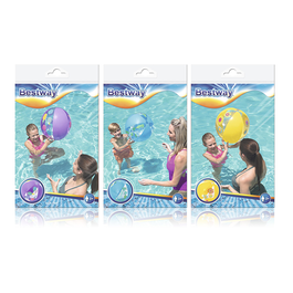 Bestway 31036 Pelote Gonflable Décorée Designs Assortis Couleurs 51 cm +2 Ans Jardin Piscine Plage