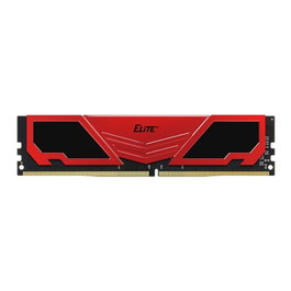 TeamGroup Elite 16 Go (1x16 Go) DDR4 3200 MHz Mémoire RAM avec Dissipateur Noir/Rouge