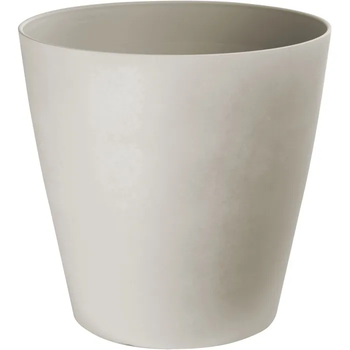 Garden Id - Pot de fleurs rond Swing Cone en pierre, diamètre 35 cm, 23 L, 34 cm, pour intérieur et extérieur