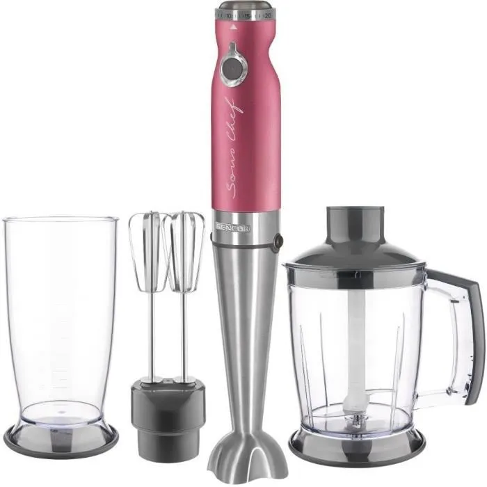 Sencor Mixeur plongeant SHB 5604RD-EUE3 4 en 1