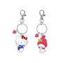 PEERS HARDY Set de 2 Portes-Clés Métalliques Hello Kitty and Friends avec My Melody et Fermoir Pinces de Langouste
