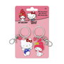 PEERS HARDY Set de 2 Portes-Clés Métalliques Hello Kitty and Friends avec My Melody et Fermoir Pinces de Langouste
