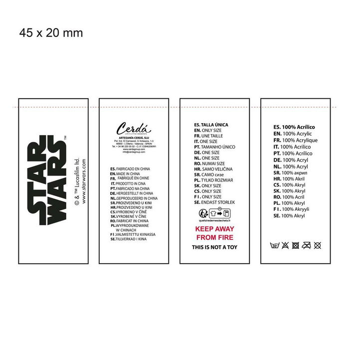 Casquette enfant The Mandalorian Rouge