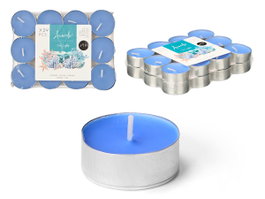 Acorde Set 24 Bougies Chauffe-Plat Océano Bleu 15x3x11 cm Cire Aluminium (Set de 24)
