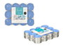 Acorde Set 24 Bougies Chauffe-Plat Océano Bleu 15x3x11 cm Cire Aluminium (Set de 24)