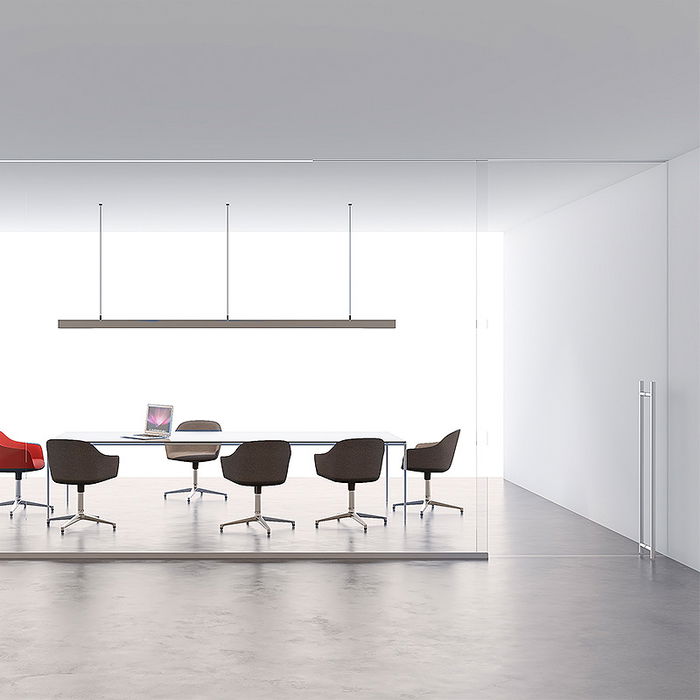 KLEIN Rollglass+ 100 Ksc V10-12 Kit d'accessoires pour système de porte coulissante en verre, verre 10-12mm, 100kg