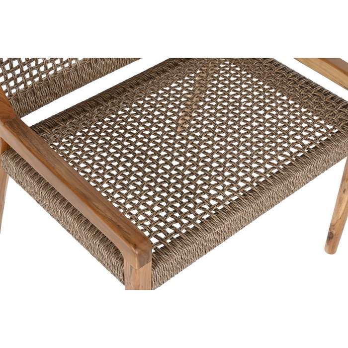 Home ESPRIT Siège Marron Teck et Fibre synthétique