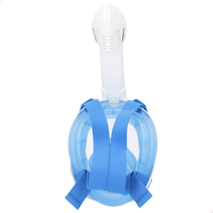 Masque de plongée avec Support pour Caméra de Sport AquaSport Bleu Blanc (4 Unités)