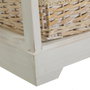 BigBuy Home Caisson à Tiroirs SWEET HEART Crème Naturel