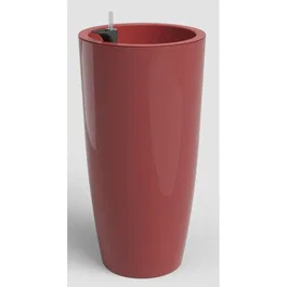 Artevasi Santorini SWS 78 BR - Pot de fleurs intérieur/extérieur - Plastique résistant UV - Rouge foncé - Ø40 x H78 cm - 72 L