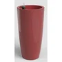 Artevasi Santorini SWS 78 BR - Pot de fleurs intérieur/extérieur - Plastique résistant UV - Rouge foncé - Ø40 x H78 cm - 72 L
