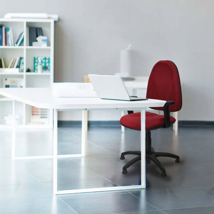 PIQUERAS Y CRESPO Chaise de bureau Algarra en similicuir violet