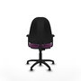 PIQUERAS Y CRESPO Chaise de bureau Algarra en similicuir violet