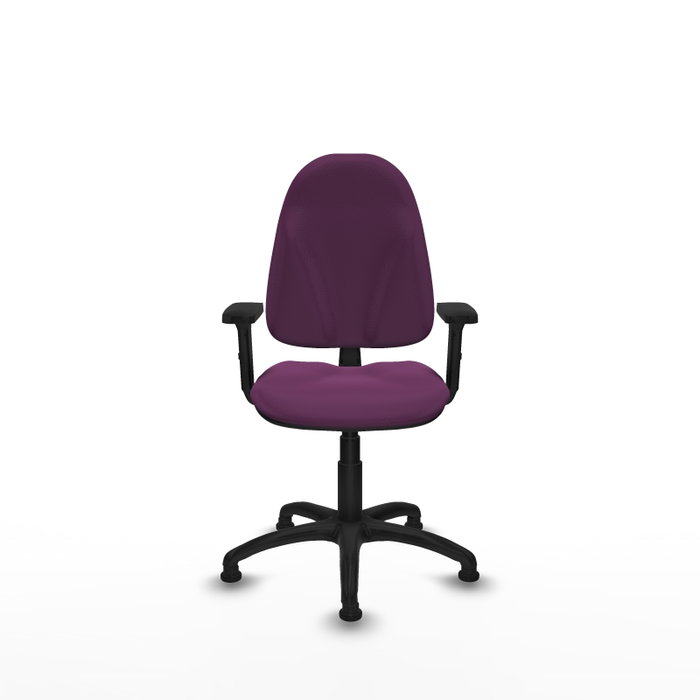 PIQUERAS Y CRESPO Chaise de bureau Algarra en similicuir violet