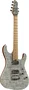 EKO Guitare Électrique Fire 801 Musa, Grey Flamed, 6 Cordes, Aliso, Arce Tosté, Palissandre