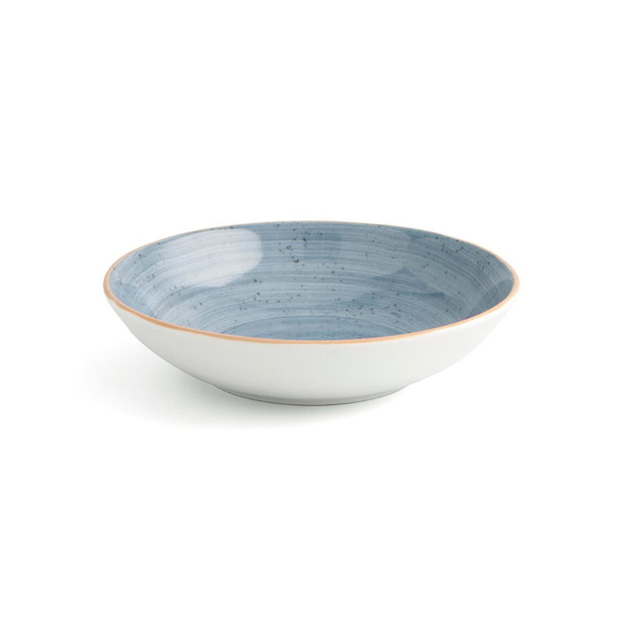 Ariane Assiette Creuse Porcelaine Terra Bleue 21 cm