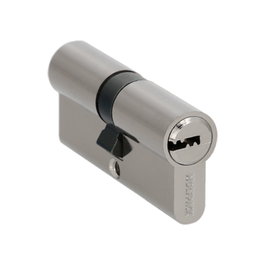 WOLFPACK LINEA PROFESIONAL Cylindre de sécurité 30x30 mm avec came longue nickelé et 5 clés