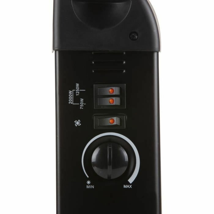 Domo Convecteur de chauffage turbo 2000 W Noir DO7350CH Domo Convecteur de chauffage turbo 2000 W Noir DO7350CH