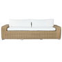 Canapé de jardin Home ESPRIT Beige Marron Clair 222 x 87 x 63 cm
